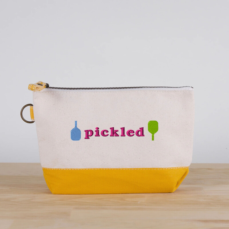 Pickled Canvas Accessories Bag (Yellow)