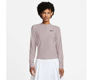 Nike Court Advantage 1/2 Zip Mid Layer Long Sleeve (W) (Platinum Violet)