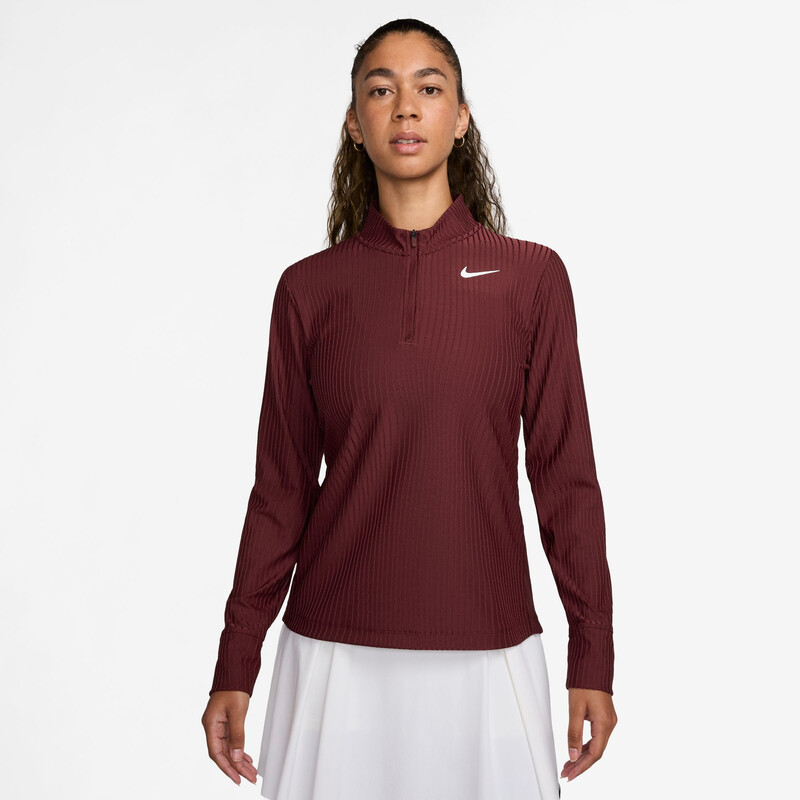 Nike Dri-FIT Advantage Tour 1/2 Zip (W) (Dark Red)