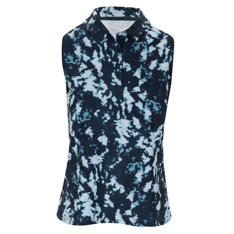 Nike Dri-FIT Victory Sleeveless Printed Polo (W) (Armory Navy)