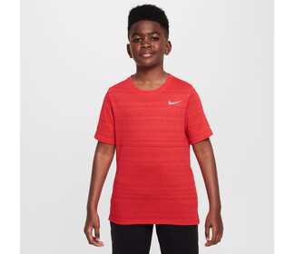 Nike Dri-FIT Miler Boys' Short Sleeve Top (Lt Crimson)