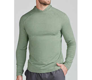 tasc Carrollton Lightweight Hoodie (M) (Kelp Heather)